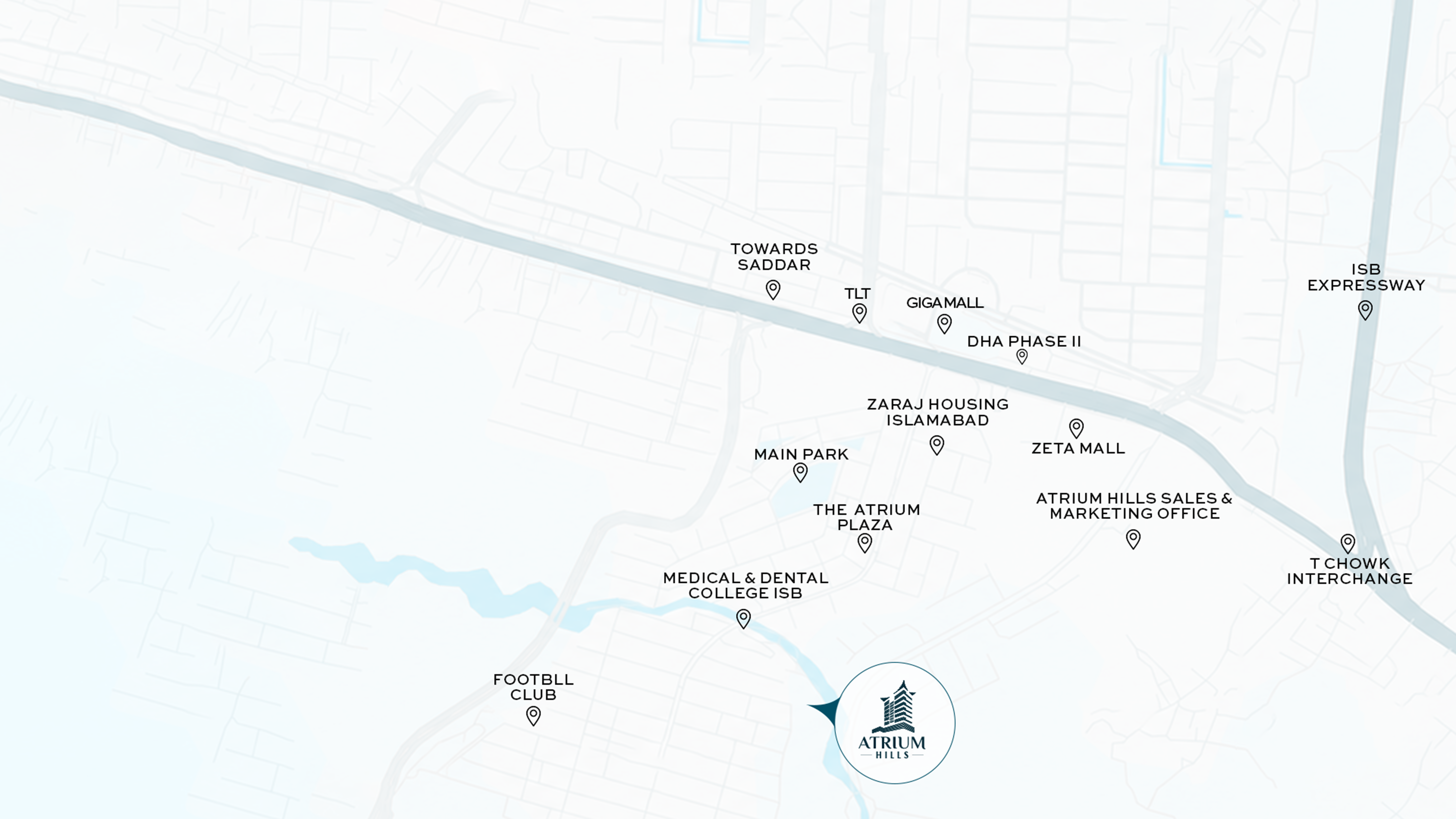 Atrium Hills location map